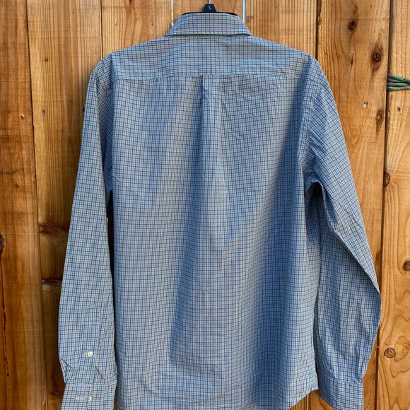 Ralph Lauren Plaid Men’s 100% Cotton Button Front Shirt, Green/Navy, Size L - Picture 4 of 5